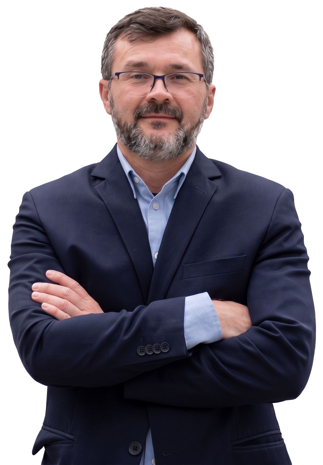 Joelcio dos Santos de braços cruzados